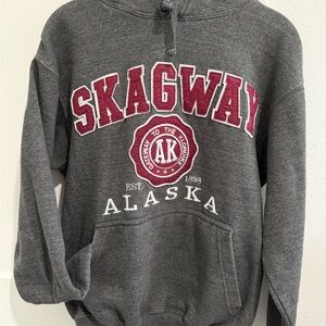Gray Skagway Alaska Men's Sweatshirt